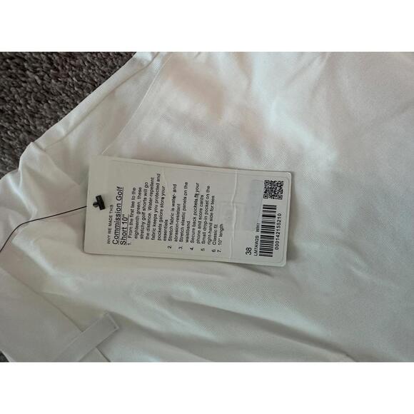 Lululemon Commission Golf Shorts 10" - White, Size 38 - Picture 3 of 4